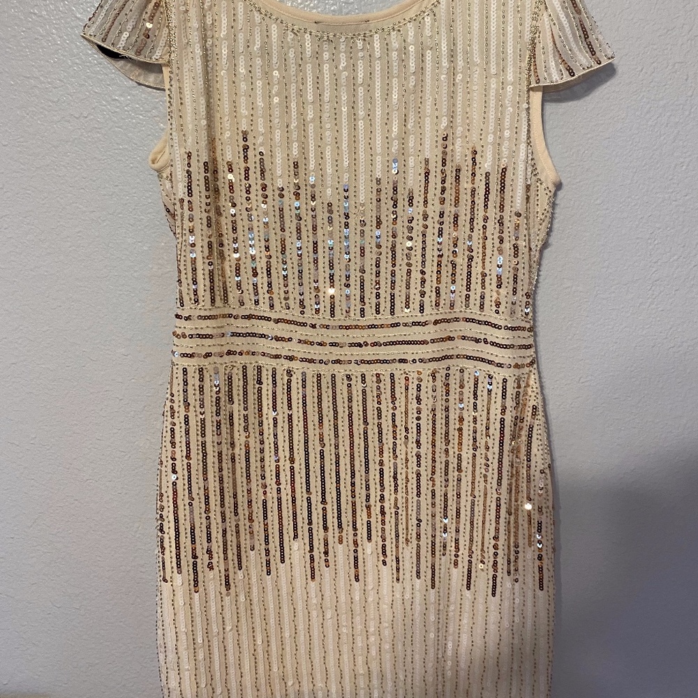 VICI gold sequence dress